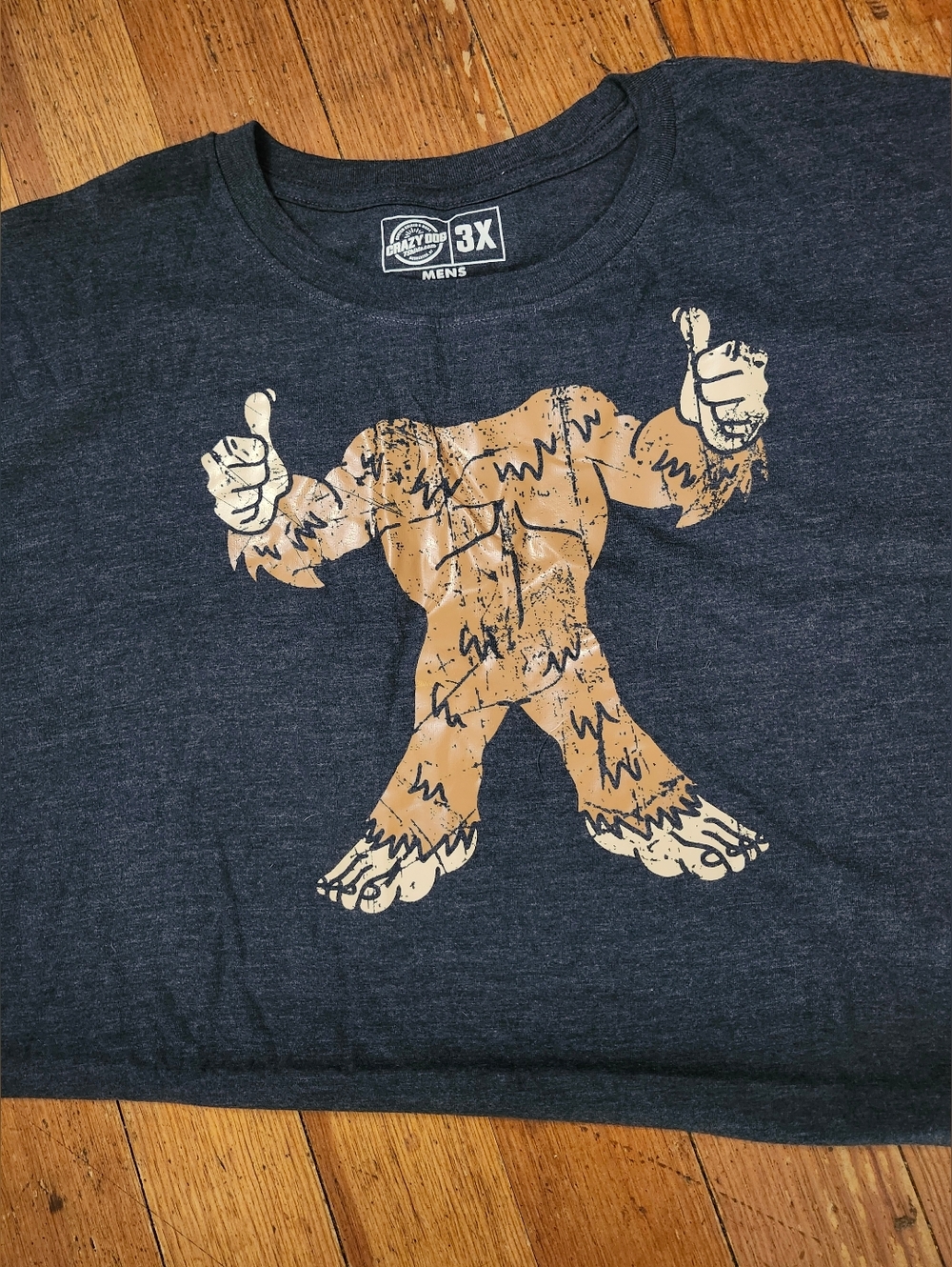 Bigfoot Tee, Wearers Head. Funny